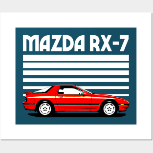 Mazda RX-7 / 80s Japanese Sports Car Lovers Posters and Art